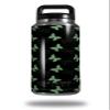 WraptorSkinz Skin Decal Wrap for Yeti Rambler Bottle 36oz Pastel Butterflies Green on Black (YETI NOT Included) view 1