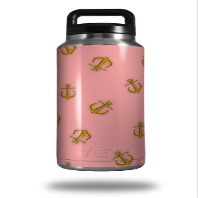 WraptorSkinz Skin Decal Wrap for Yeti Rambler Bottle 36oz Anchors Away Pink (YETI NOT Included)