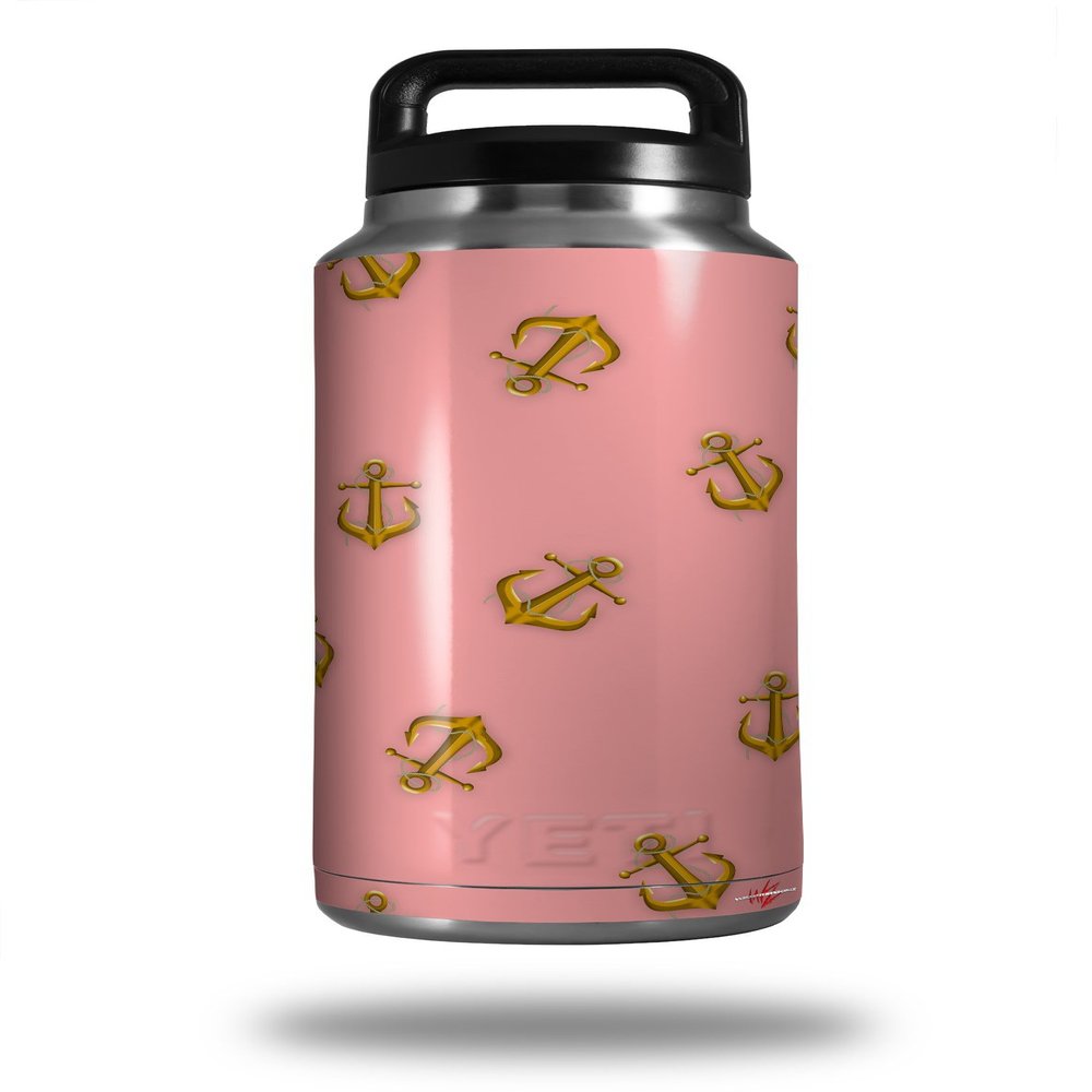 WraptorSkinz Skin Decal Wrap for Yeti Rambler Bottle 36oz Anchors Away Pink (YETI NOT Included)