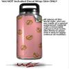 WraptorSkinz Skin Decal Wrap for Yeti Rambler Bottle 36oz Anchors Away Pink (YETI NOT Included) view 2