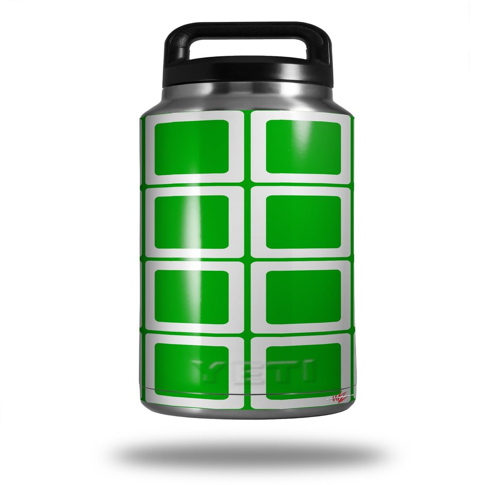 WraptorSkinz Skin Decal Wrap for Yeti Rambler Bottle 36oz Squared Green (YETI NOT Included)