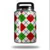 WraptorSkinz Skin Decal Wrap for Yeti Rambler Bottle 36oz Argyle Red and Green (YETI NOT Included) view 1