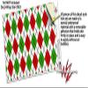 WraptorSkinz Skin Decal Wrap for Yeti Rambler Bottle 36oz Argyle Red and Green (YETI NOT Included) view 3