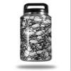 WraptorSkinz Skin Decal Wrap for Yeti Rambler Bottle 36oz Scattered Skulls White (YETI NOT Included) view 1