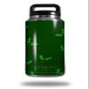WraptorSkinz Skin Decal Wrap for Yeti Rambler Bottle 36oz Christmas Holly Leaves on Green (YETI NOT Included) view 1