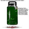 WraptorSkinz Skin Decal Wrap for Yeti Rambler Bottle 36oz Christmas Holly Leaves on Green (YETI NOT Included) view 2
