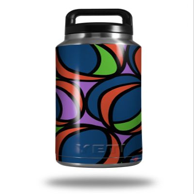 WraptorSkinz Skin Decal Wrap for Yeti Rambler Bottle 36oz Crazy Dots 02 (YETI NOT Included)
