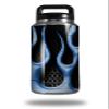 WraptorSkinz Skin Decal Wrap for Yeti Rambler Bottle 36oz Metal Flames Blue (YETI NOT Included) view 1