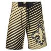 FOCO New Orleans Saints Stripes Poly Boardshort view 1