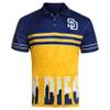 FOCO San Diego Padres Raglan Poly Polo Skyline Extra Large view 1