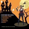 California Costumes Women's Sexy Ninja - Black, Black/red, Medium view 4