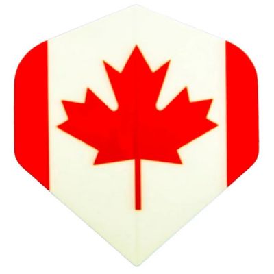 US Darts - 5 Sets (15 Flights) - Maple Leaf Canada - Standard Dart Flights - 75 Micron