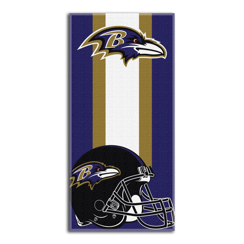 Northwest NFL Baltimore Ravens Unisex-Adult Beach Towel, 30" x 60", Zone Read