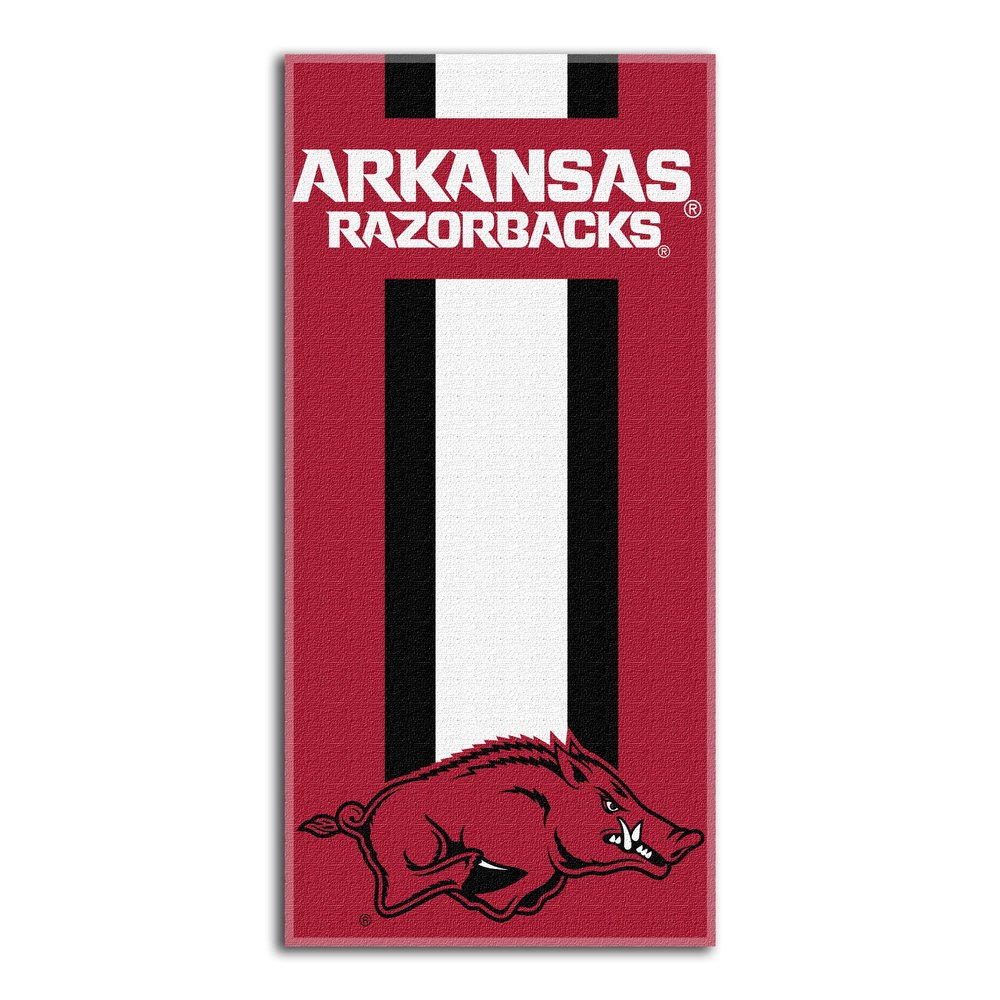 Northwest NCAA Arkansas Razorbacks Unisex-Adult Beach Towel, 30" x 60", Zone Read