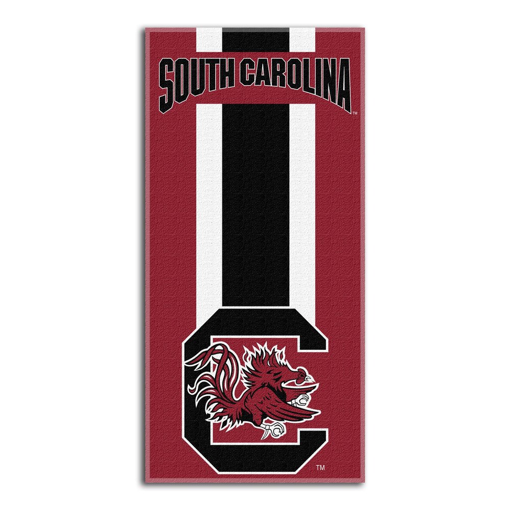 Northwest NCAA South Carolina Fighting Gamecocks Unisex-Adult Beach Towel, 30" x 60", Zone Read