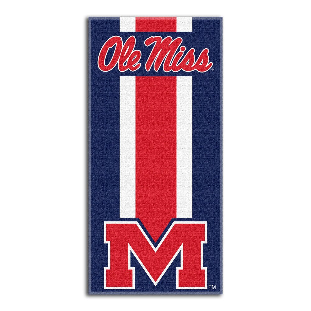 Northwest NCAA Mississippi Old Miss Rebels Unisex-Adult Beach Towel, 30" x 60", Zone Read