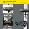 Hawk Combat Hang-On Tree Stand, Deer Stand with 21 x 27 Saddle Hunting Platform, Memory Foam Seat, & Safety Harness System view 4