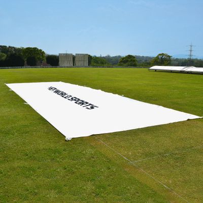 Cricket Flat Sheets - Lay Flat Cricket Covers for When Rain Stops Play - [Net World Sports] (82ft x 13ft)