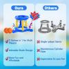 H-Style Pool Toys Pool Floats Pool Games for Kids Adult, Inflatable Pool Basketball Hoop & Ring Toss Game, 2-in-1 Pool Floating Outdoor Party Water Toy for Adults Family Kids Ages 4-8-12 (Blue-1) view 3