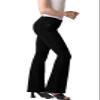 Hybrid & Company Women's Skinny Bootcut Stretch Pant P31703BLX Black 22 view 2