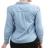 NE PEOPLE Womens Light Weight Front Pocket Long Sleeve Denim Button Down Shirts-LIGHTINDIGO-L view 3