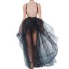 Wedding Planning Women's Tulle Ruffles Sheer Evening Party Skirt Size 12 US Black view 1