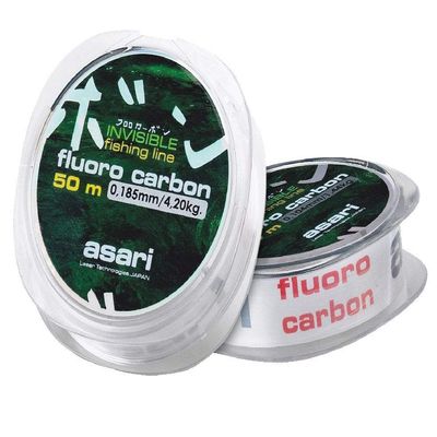 Asari Fluoro Carbon Fishing Line, Transparent, Size 0.330 mm
