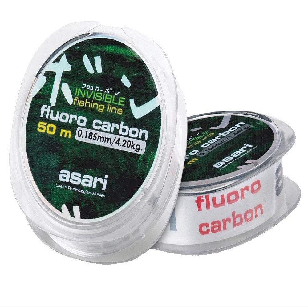 Asari  Fluoro Carbon Fishing Line, Transparent, Size 0.330 mm