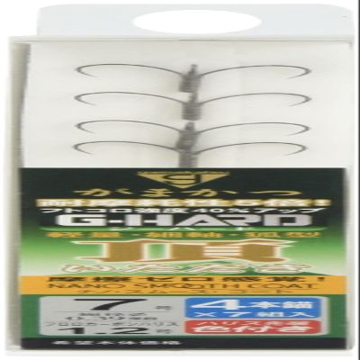 Gamakatsu 60057 Quatro Hook Smart Case G Hard Top 4 Anchors No. 7 / Harris: No. 1.2, 7 Pairs