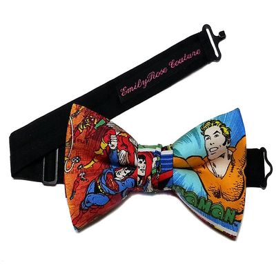 EmilyRose Couture Super Heroes-Sci Fi Bow Ties (Group 2 of 2) (Large (12 Year Olds to Adults), Aquaman)