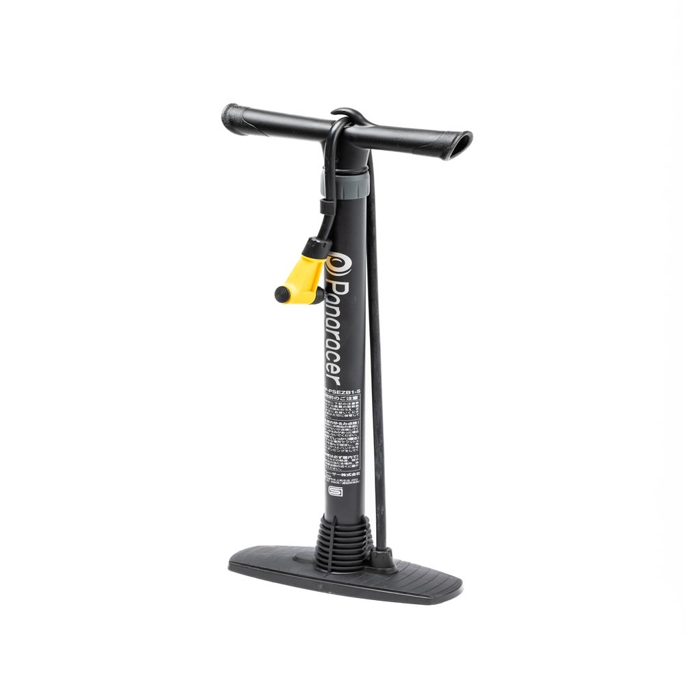 Panaracer BFP-PSEZB1-S Bicycle Air Pump, One-Touch Installation, English Type, Includes Adapter for Balls/Floats, Resin, SG Standard Compliant