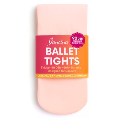 Dancina Ballet Tights Girls Ballerina Pretty Soft Dance Leggings M (6-8) Ballet Pink