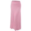 Lock and Love WB670 Womens Fold-Over Maxi Skirt XXXL Pink view 1