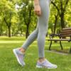 DUOYANGJIASHA Womens Sneakers Walking Shoes Comfortable Non Slip Tennis Shoes Breathable Lightweight Footwear for Casual Work Pink view 3