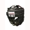 Heavy Leather Headgear with Removable Face Mask, Adjustable Hook & Loop Closure - Ideal for Boxing, Kickboxing, MMA Training, Small/Medium view 1