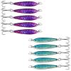 10pcs 2.5oz Fish Metal Bait Jig with Treble Hook Pink Blue - Fish WOW! view 1