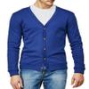 H2H Mens Cardigan Sweaters with Buttons Blue US L/Asia XL (CMOCAL012) view 2