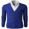 H2H Mens Cardigan Sweaters with Buttons Blue US L/Asia XL (CMOCAL012) view 3