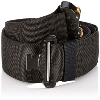 Tasmanian Tiger Equipment Belt Mk II Set, Double Tactical Battle Belt, Duty and Utility, Cobra Buckle, Large, Black (TT-7633-040-L)