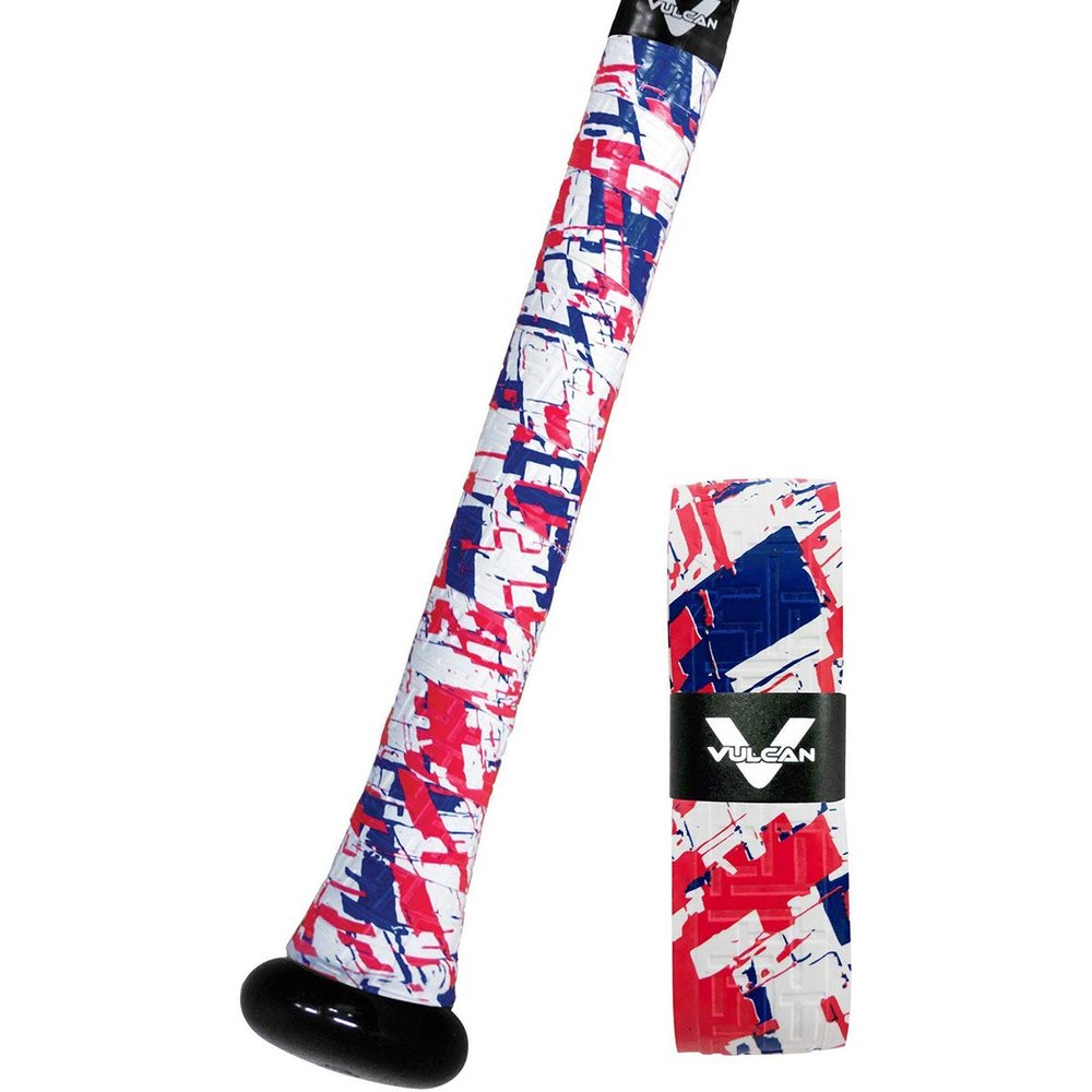 Vulcan | 0.50mm Bat Grip | Baseball/Softball | Red, White & True