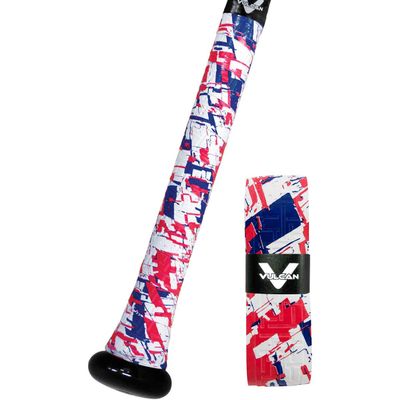 Vulcan | 1.75mm Bat Grip | Baseball/Softball | Red, White 'n' True