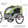 Fischer 86388 Children's Bicycle Trailer with Suspension TV/GS Tested Green/Charcoal view 3