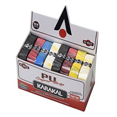 Karakal PU Super Squash Grips (Multi Colours), Model: KA 666, Sport & Outdoor