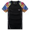Man Fitness Gym Tights Short T-shirt Quick Dry Compression Tee Short Sleeves For Outdoor Cycling Riding Racing Or Indoor Gym view 3