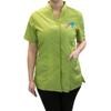 CHARLENE Anna Jacket Short-Sleeve Salon Uniform (DS Logo) | Hair Stylist Nylon | Water-Repellant | Machine Wash | Snap Closure (XL, LIME GREEN) view 1
