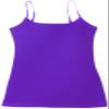 2 Pack Active Basic Women's Long Cami w/ Built in Bra Adjustable Strap,Black/Purple M view 2