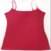 Active Basic Women's Long Cami w/Built in Bra Adjustable Strap - 2 Pack - Red, Royal, Small view 3