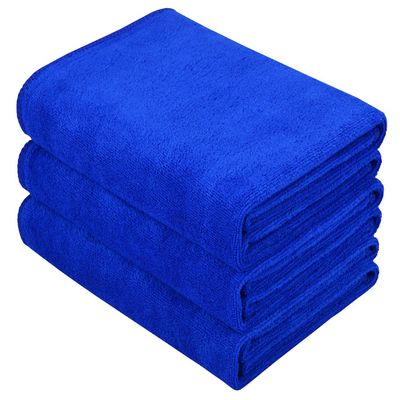 HOPESHINE Microfiber Sports Towel Fast Drying Gym Towels 3-Pack 16inch X 32inch (Dark Blue 3-Pack)