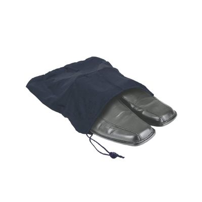 Travel Shoe Bag 12 1/2x15 Drawstring Navy Soft Nylon Shoe Tote Bags, Suitcase Dress Travel