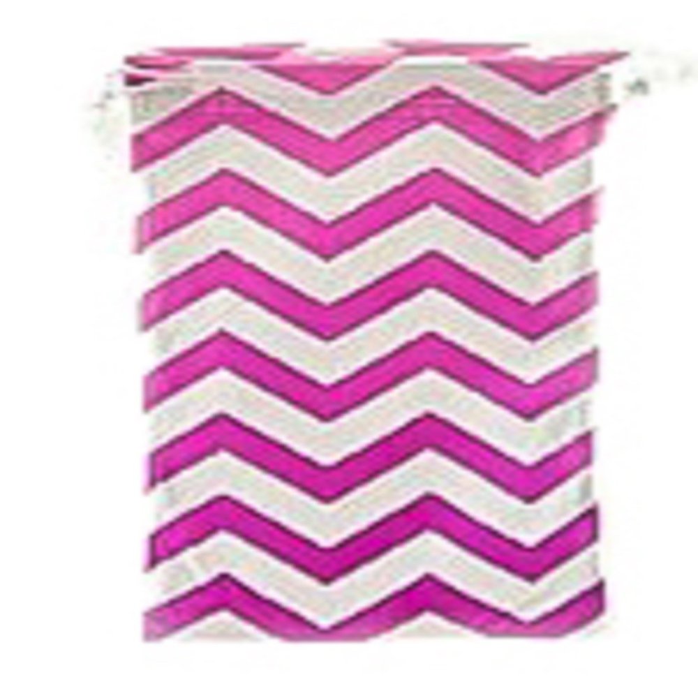 Eyeglasses Gadgets Cleaning & Storage Pouch, Bright Pink Chevron